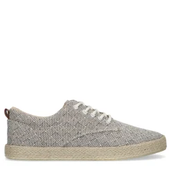 Beige Canvas Sneakers Met All Over Print^Sacha Fashion