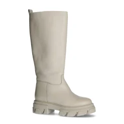 Beige Hoge Boots Met Plateauzool^Sacha Outlet