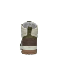 Beige Hoge Leren Sneakers^Sacha New