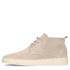 Beige Hoge Leren Sneakers^Sacha Store