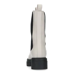 Beige Leren Chelsea Boots^Sacha Outlet