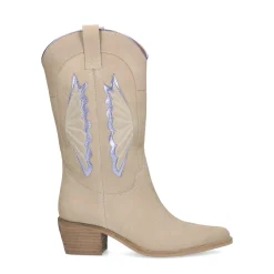 Beige Leren Cowboylaarzen^Sacha Best