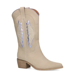 Beige Leren Cowboylaarzen^Sacha Best