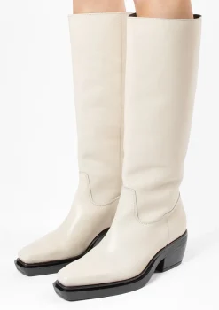 Beige Leren Cowboylaarzen^Sacha Best Sale