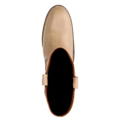 Beige Leren Laarzen^Sacha Store