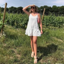 Beige Leren Plateau Sandalen Met Gespen^Sacha Fashion