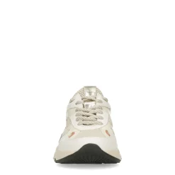 Beige Leren Sneakers Met Blauwe Details^Sacha Flash Sale