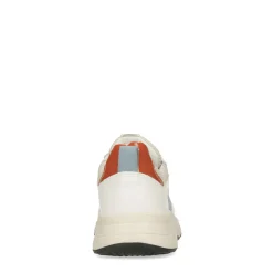 Beige Leren Sneakers Met Blauwe Details^Sacha Flash Sale