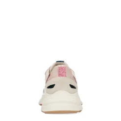 Beige Marathon Sneakers Met Roze Glitter Details^Sacha Best