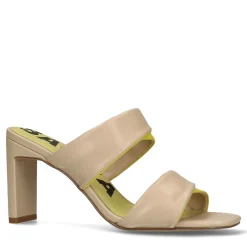 Beige Muiltjes Met Limegroene Details^Sacha Shop