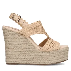 Beige Sleehak Sandalen^Sacha Discount