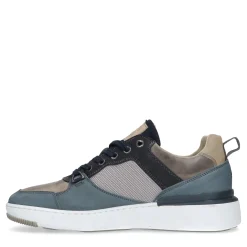 Beige Sneakers Met Blauwe Details^Sacha Online