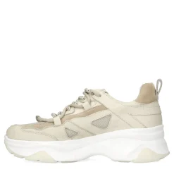 Beige Sneakers Met Dubbele Veter^Sacha Cheap