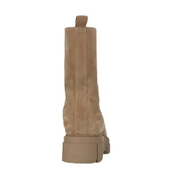 Beige Suede Chelsea Boots Met Rits^Sacha Best Sale
