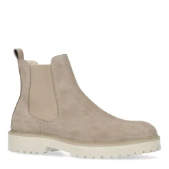 Beige Suede Chelsea Boots^Sacha New