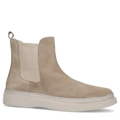 Beige Suede Chelsea Boots^Sacha Best