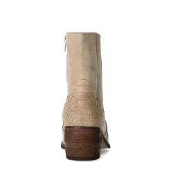 Beige Suede Cowboylaarsjes^Sacha Store