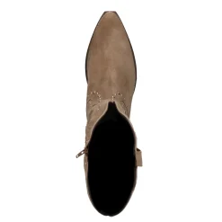 Beige Suede Cowboylaarzen Met Studs^Sacha Sale