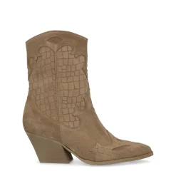 Beige Suede Cowboylaarzen^Sacha Online