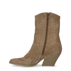 Beige Suede Cowboylaarzen^Sacha Online