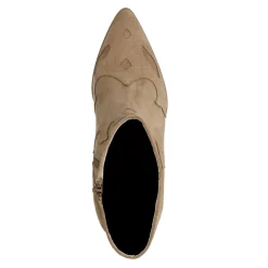 Beige Suede Cowboylaarzen^Sacha Online