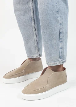 Beige Suede Hoge Loafers^Sacha Best Sale