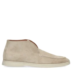 Beige Suede Hoge Loafers^Sacha Outlet