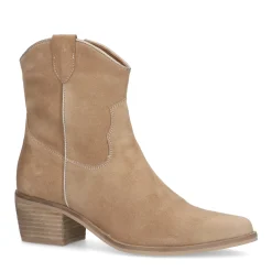 Beige Suede Lage Cowboylaarzen^Sacha Cheap