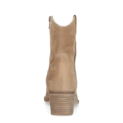Beige Suede Lage Cowboylaarzen^Sacha Cheap
