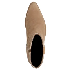 Beige Suede Lage Cowboylaarzen^Sacha Cheap