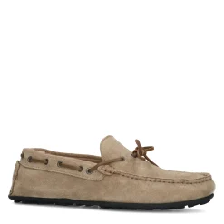 Beige Suede Mocassin Loafers Met Touw Detail^Sacha Cheap