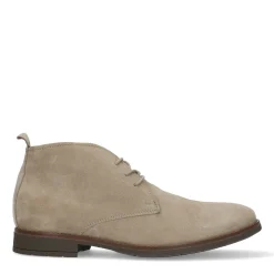 Beige Suede Veterschoenen^Sacha Cheap