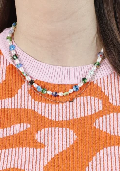Blauwe Multicolor Kralen Ketting^Sacha Flash Sale