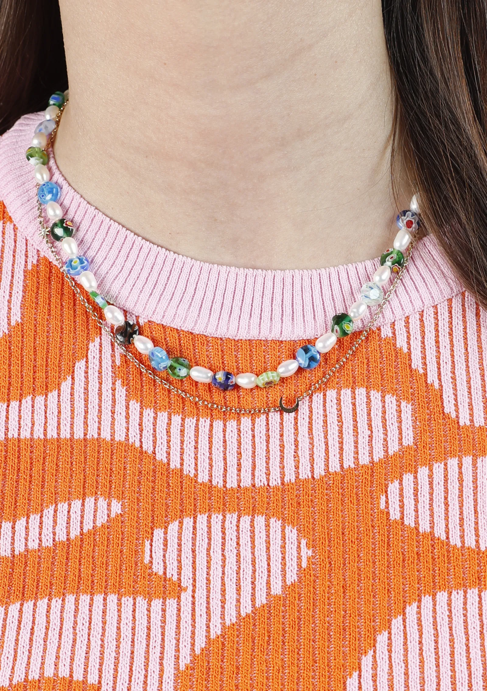 Blauwe Multicolor Kralen Ketting^Sacha Flash Sale