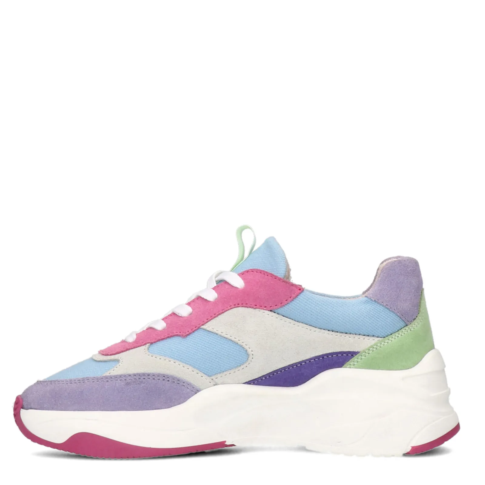 Blauwe Multicolor Suede Sneakers^Sacha Cheap