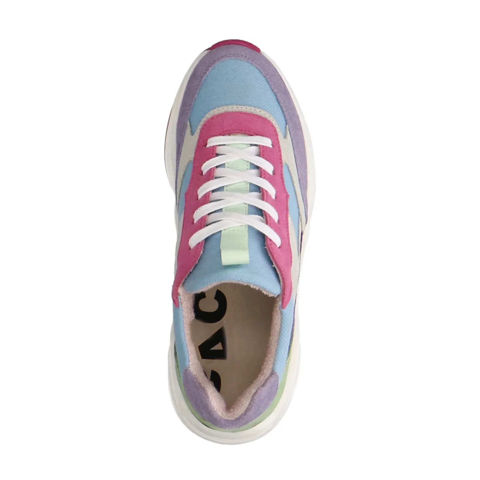Blauwe Multicolor Suede Sneakers^Sacha Cheap