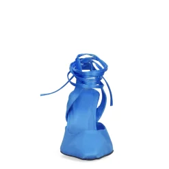 Blauwe Slingback Pumps Met Veters^Sacha Outlet