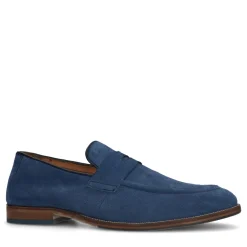 Blauwe Suede Penny Loafers^Sacha Cheap