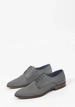 Blauwe Veterschoenen Met Motief^Sacha Cheap