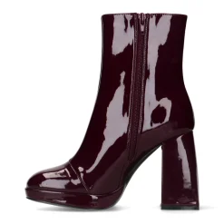 Bordeaux Enkelboots Met Hak^Sacha Fashion