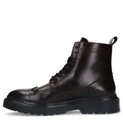 Bordeaux Leren Veterboots^Sacha Best