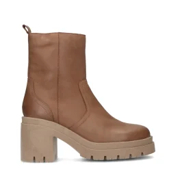Bruine Enkelboots Met Plateau Hak^Sacha Best Sale