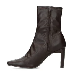 Bruine Enkellaarsjes Met Hak^Sacha Discount