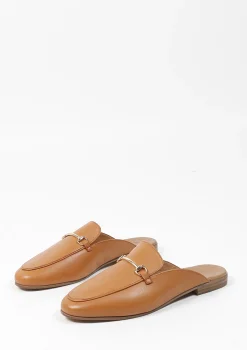 Bruine Leren Slip On Loafers^Sacha Cheap