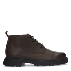 Bruine Leren Veterboots^Sacha Store