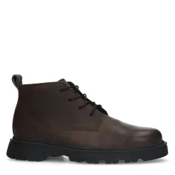 Bruine Leren Veterboots^Sacha Store