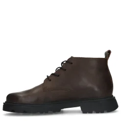 Bruine Leren Veterboots^Sacha Store