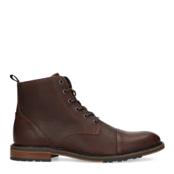 Bruine Leren Veterboots^Sacha Cheap