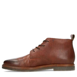 Bruine Leren Veterboots^Sacha Hot