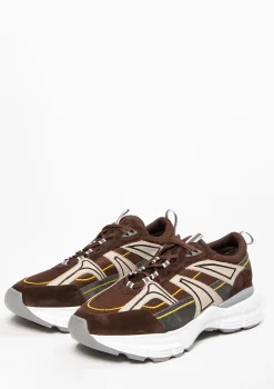 Bruine Nubuck Sneakers Met Suede^Sacha Cheap